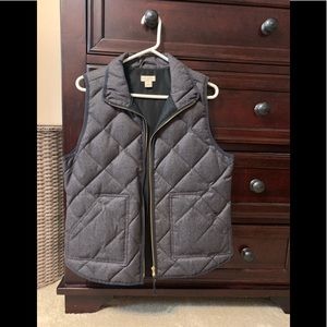 J Crew Factory down filled puffer vest M